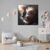 Cute Baby Angel (Single Panel) Square Wall Art