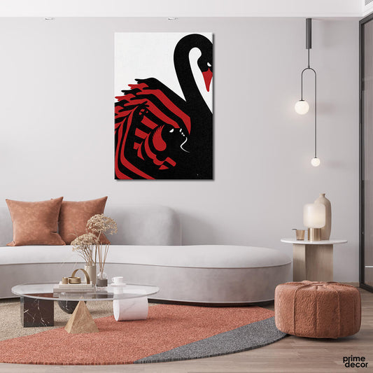 The Black Dove (Single Panel) Wall Art - Prime Décor