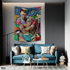 Muhammad Ali The World Is Yours Graffiti | Celebrity Tapestry - Prime Décor
