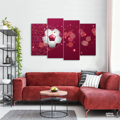 Football 2022 tournament (4 Panel) | Wall Art - Prime Décor