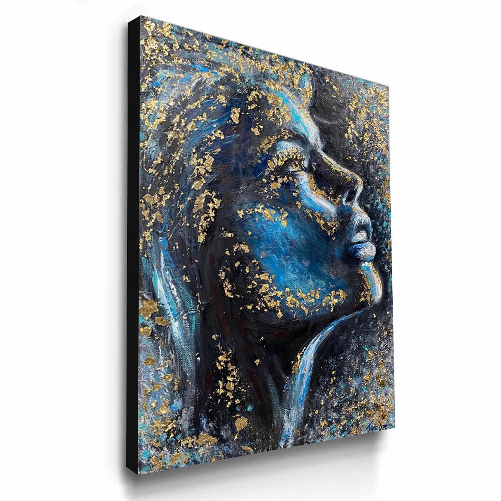 Gold woman portrait - Prime Décor