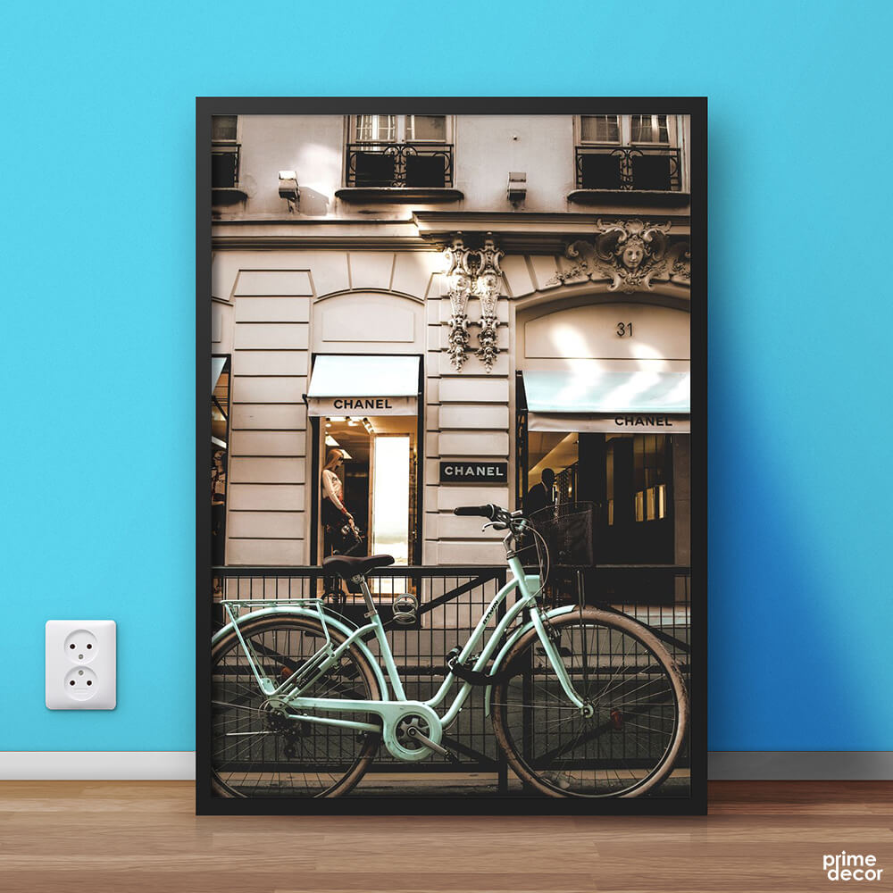 Chanel Coco Cycle | Fashion Poster Wall Art - Prime Décor