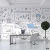 Stock Market Dodle Concept | Office Wallpaper Mural