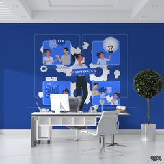 Business Soft Skills | Illustration Wallpaper Mural