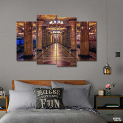 Metro Subway Station (4 Panel) | Architect Wall Art - Prime Décor