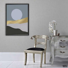 Gold & White nature digital painting (Single Panel) Painting Wall Art - Prime Décor