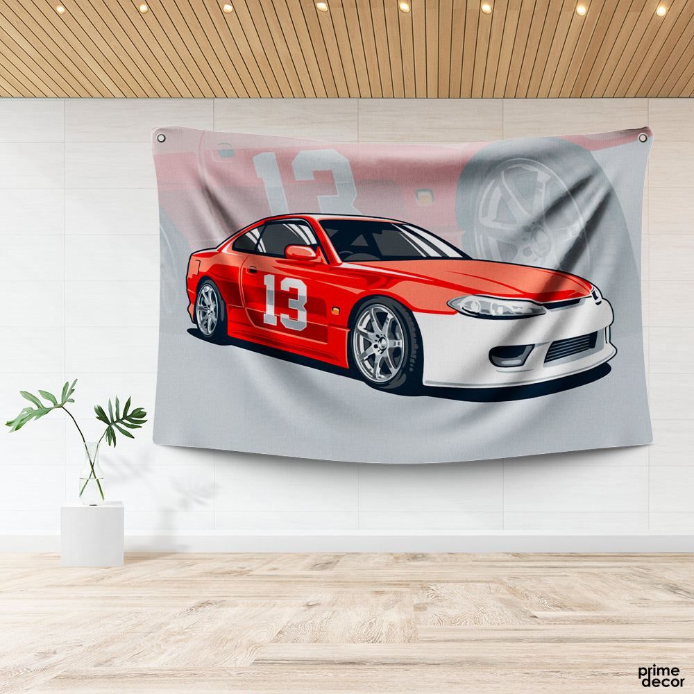 Japanese Old Drift | Car Tapestry - Prime Décor
