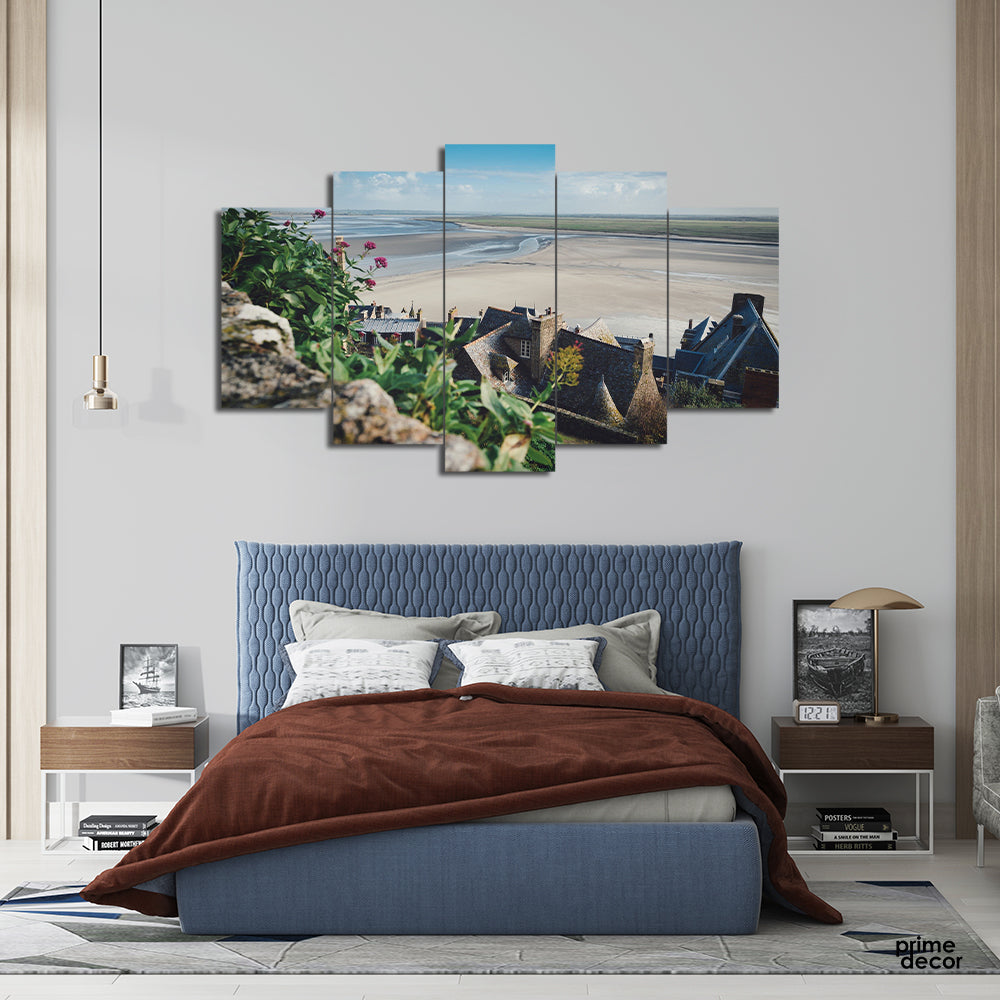 Coast Sea & Beach (5 Panel) Nature Wall Art - Prime Décor