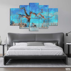 Forest Tree Watercolor (5 Panel) Nature Wall Art - Prime Décor