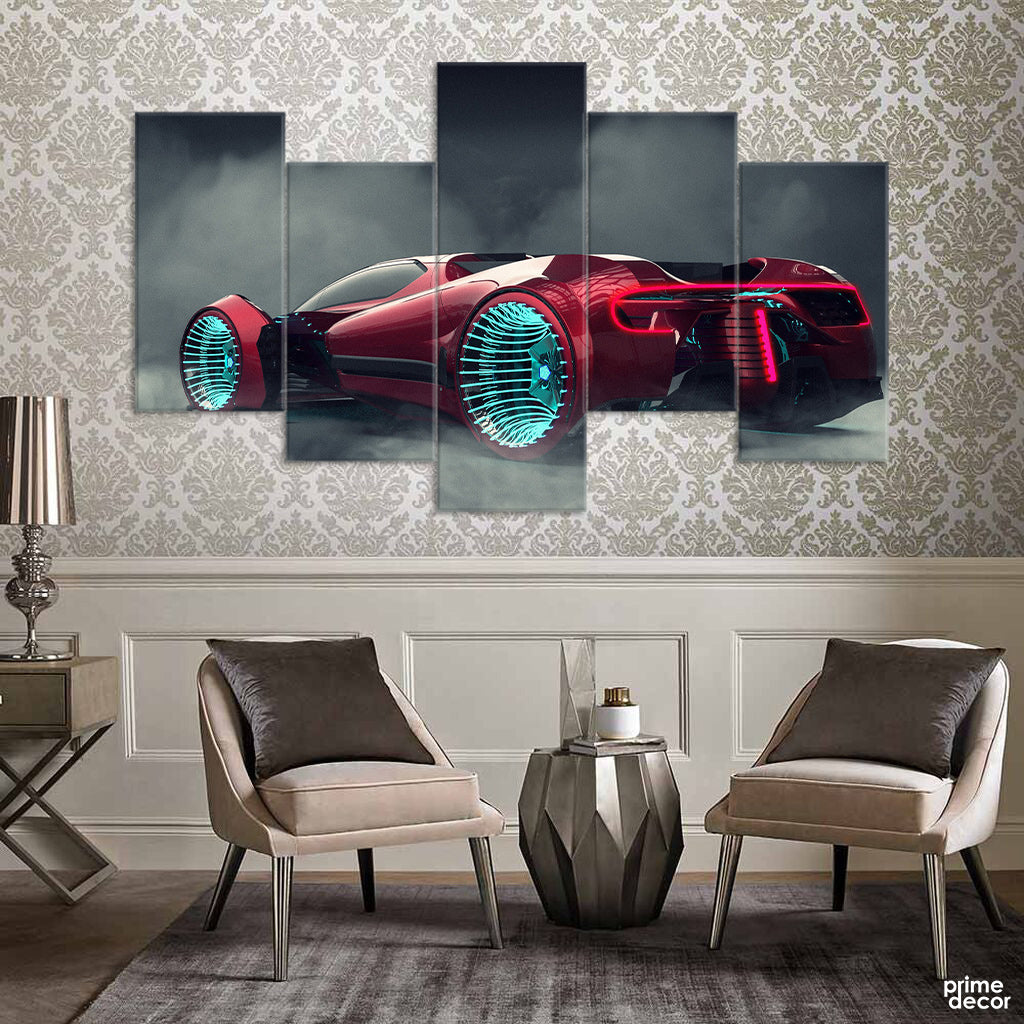 Car Concept Vehicle (5 Panel) | Car Wall Art – Prime Décor