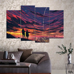 The Dusk Launch (4 Panel) Nature Wall Art - Prime Décor
