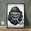 Monotonous Angry Kong | Funky Poster Wall Art
