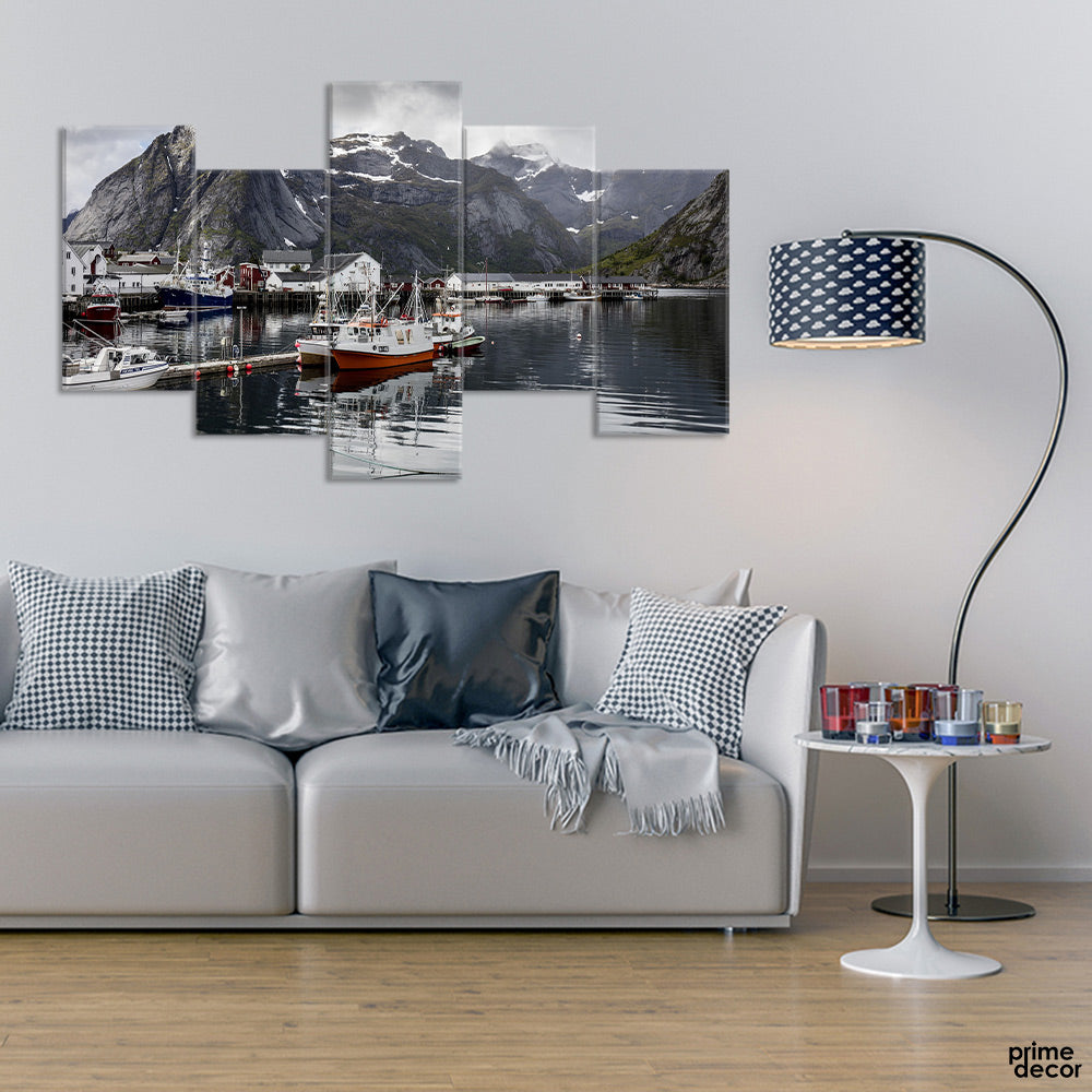 Norway Stunning Place (5 Panel) Travel Wall Art - Prime Décor