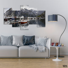Norway Stunning Place (5 Panel) Travel Wall Art - Prime Décor