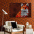 Abstract Red Fox (Single Panel) Animal Wall Art