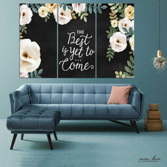 Best Is Yet To Come (3 Panel) Inspirational Wall Art On Sale - Prime Décor