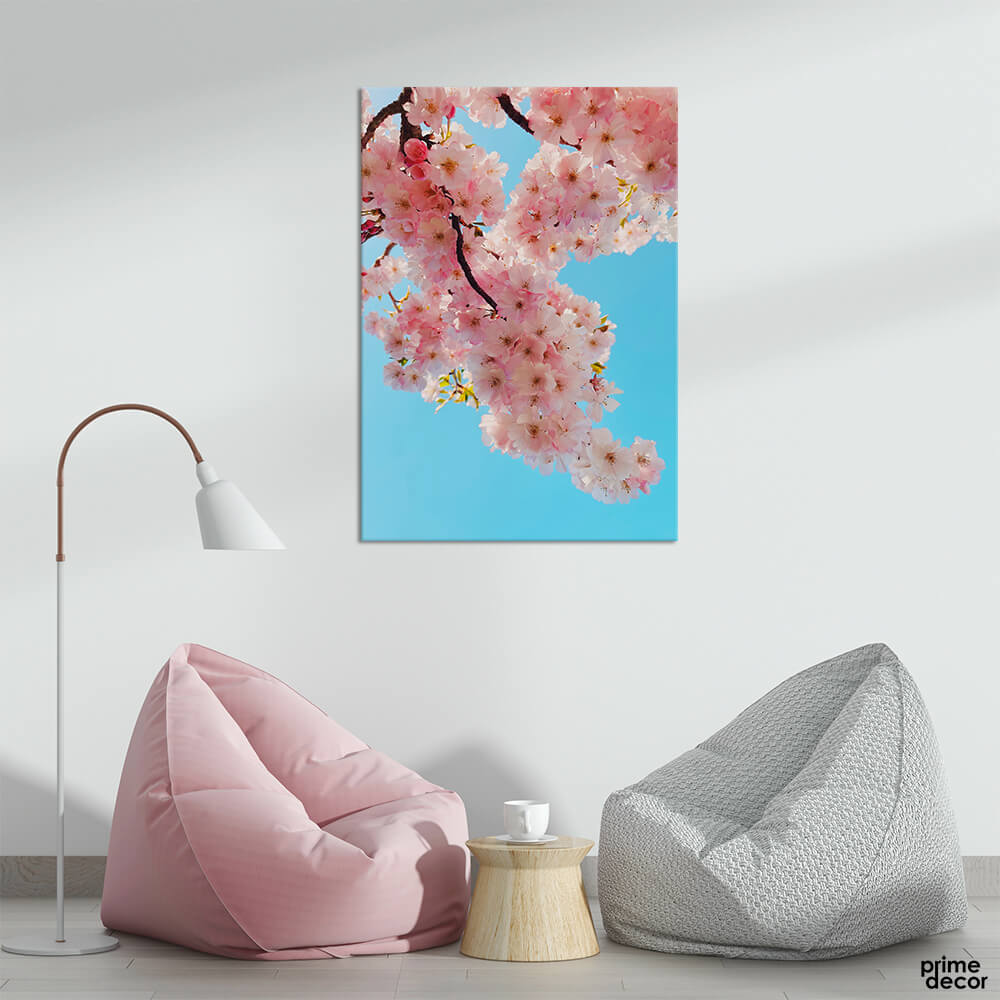 Branch of Pink Lilies | Floral Wall Art - Prime Décor