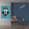 Business Wolf (Single Panel) Office Art