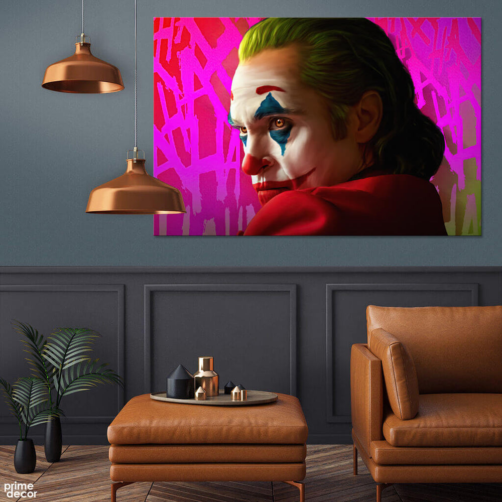 Joker Conquering the World (Single Panel) Movie Wall Art - Prime Décor