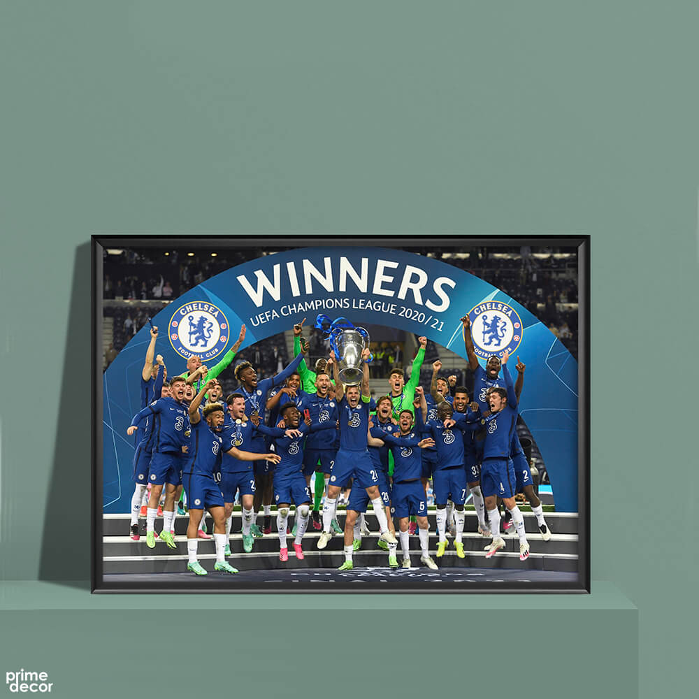 Chelsea F.C Champions League Win Fifa | Football Poster Wall Art - Prime Décor
