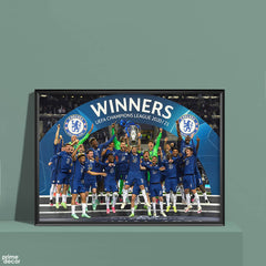 Chelsea F.C Champions League Win Fifa | Football Poster Wall Art - Prime Décor
