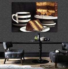 Chocolate Cake (3 Panel) Food Wall Art - Prime Décor