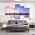 Buildings at the Sunset Oil Painting (5 Panel) Architecture Wall Art