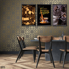Classic Fashion Coffee (3 Panel) Kitchen Wall Art - Prime Décor
