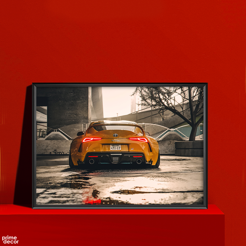 Toyota Supra Modified | Car Poster Wall Art On Sale - Prime Décor