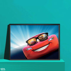 Lightning Mcqueen | Cartoon Poster Wall Art - Prime Décor