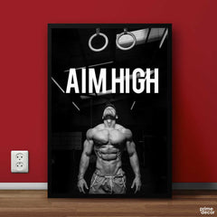 Aim High | Motivational Poster Wall Art - Prime Décor