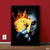 Joker with Fire Cards | Joker Poster Wall Art