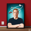 Elon Musk Vector CEO of Twitter | Figure Poster Wall Art