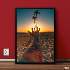 Palm Trees Tatto | Nature Poster Wall Art - Prime Décor