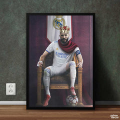 Real Madrid CF King| Sports Poster Wall Art - Prime Décor
