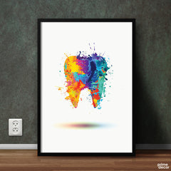 Teeth Colorful Sign | Dental Wall Art - Prime Décor