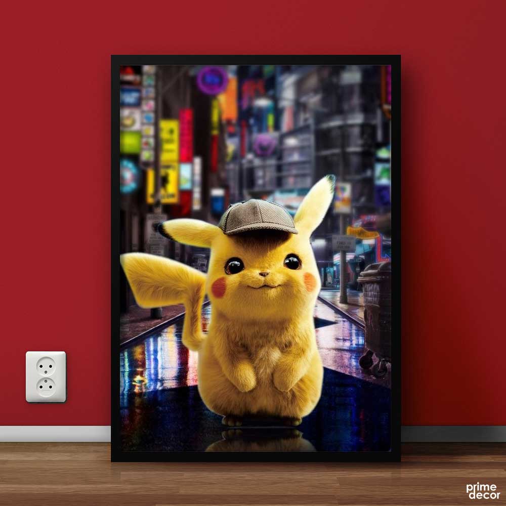 Cute Pikachu Cartoon Poster | Kids Wall Art - Prime Décor