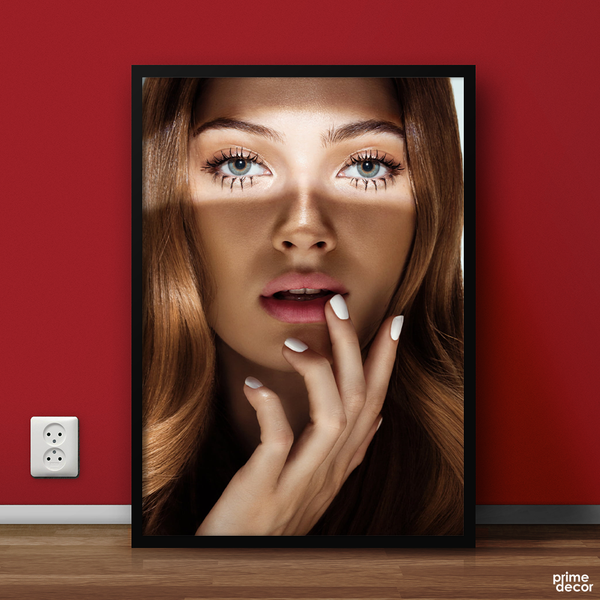 Model Looking at Viewer | Fashion Poster Wall Art - Prime Décor
