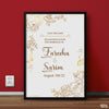 Save the Date Golden Floral | Wedding Wall Art - Prime Décor