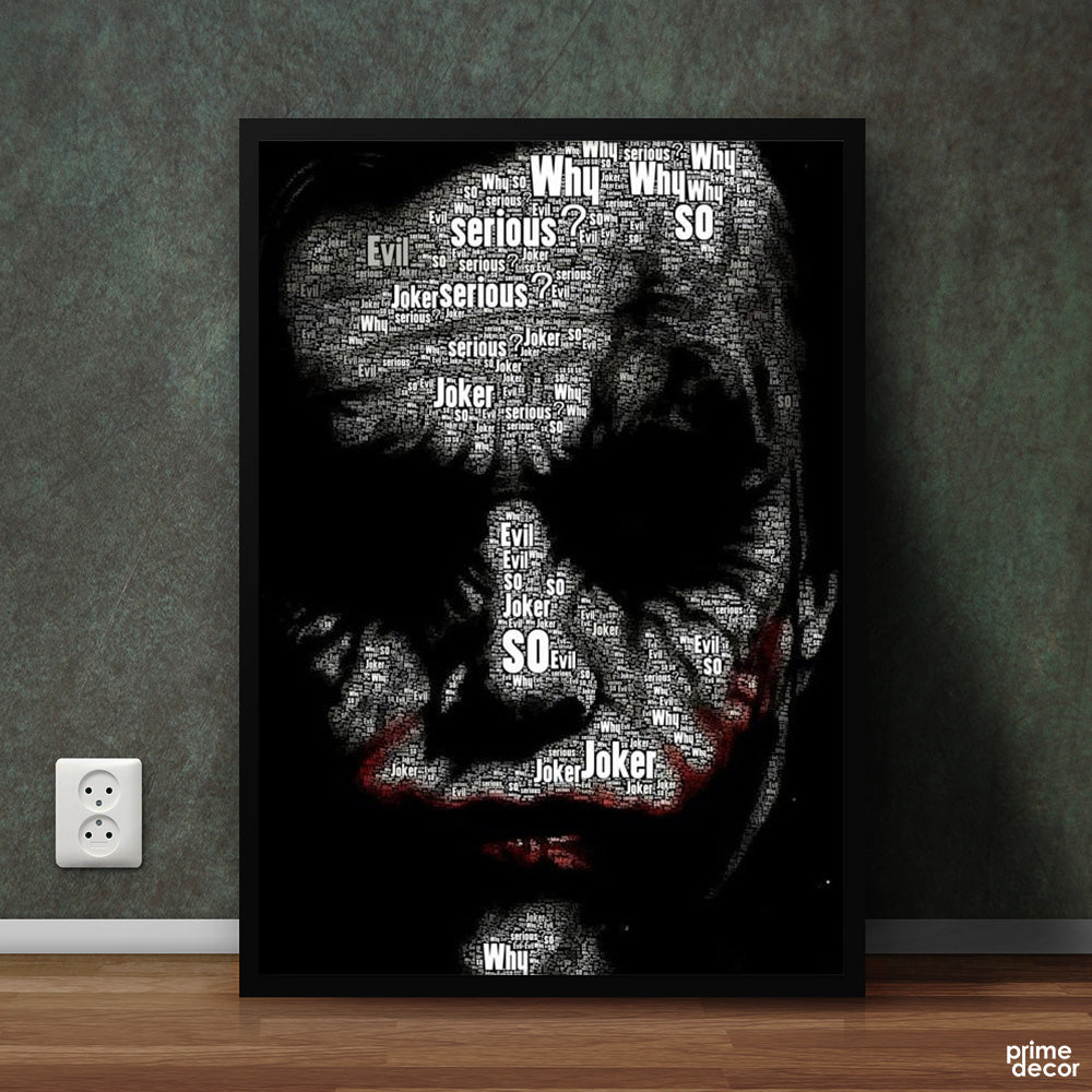 Joker Evil Face | Vertical Poster Wall Art - Prime Décor