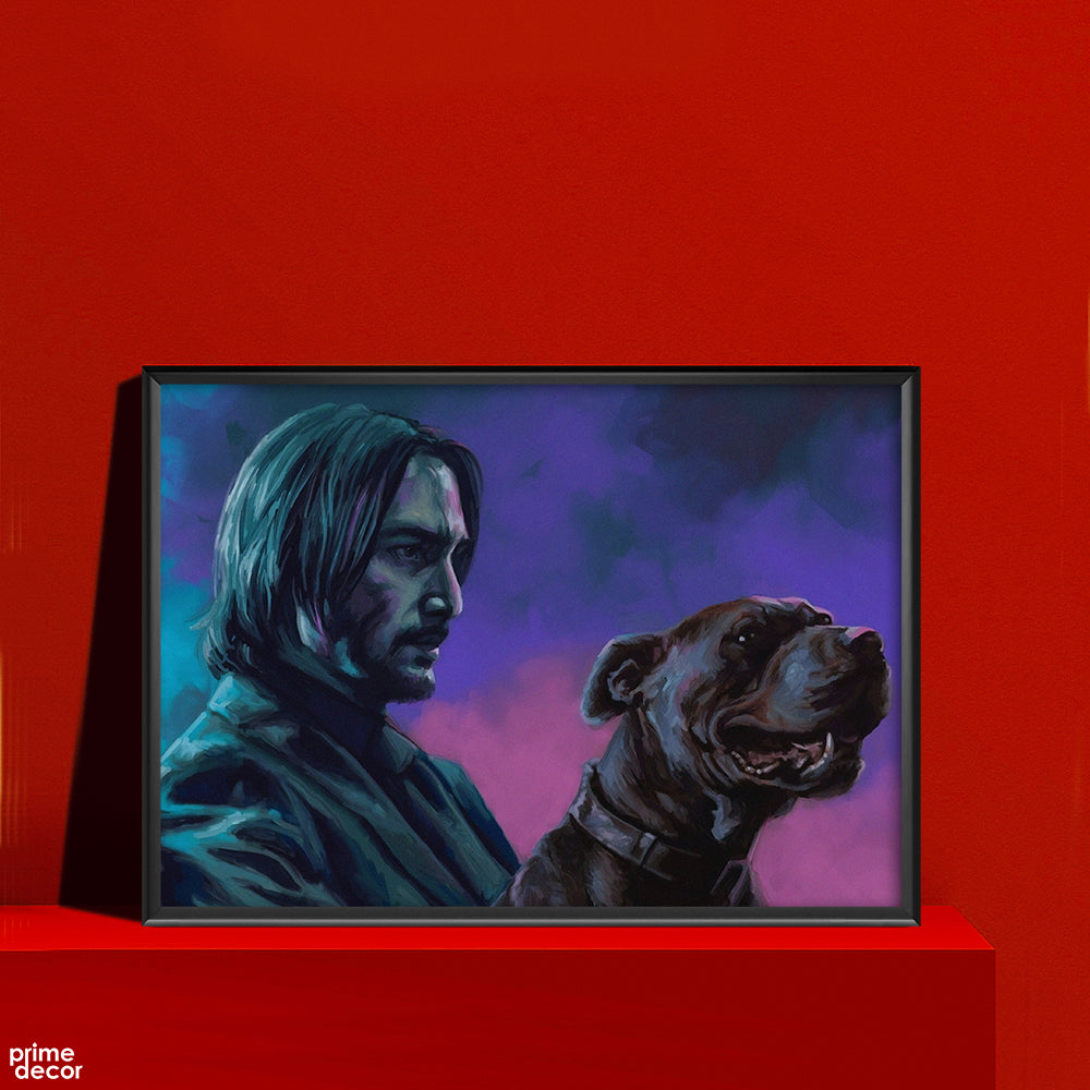 John Wick & Daisy | Movie Poster Wall Art - Prime Décor