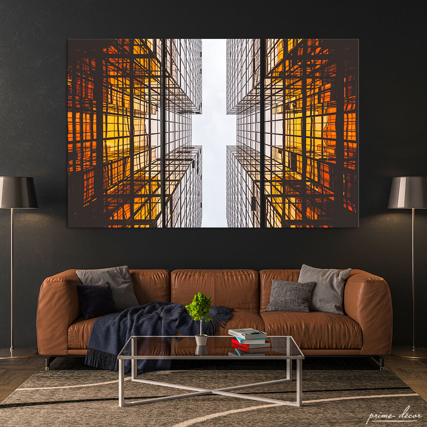 Contemporary Building (3 Panel) Architecture Wall Art - Prime Décor