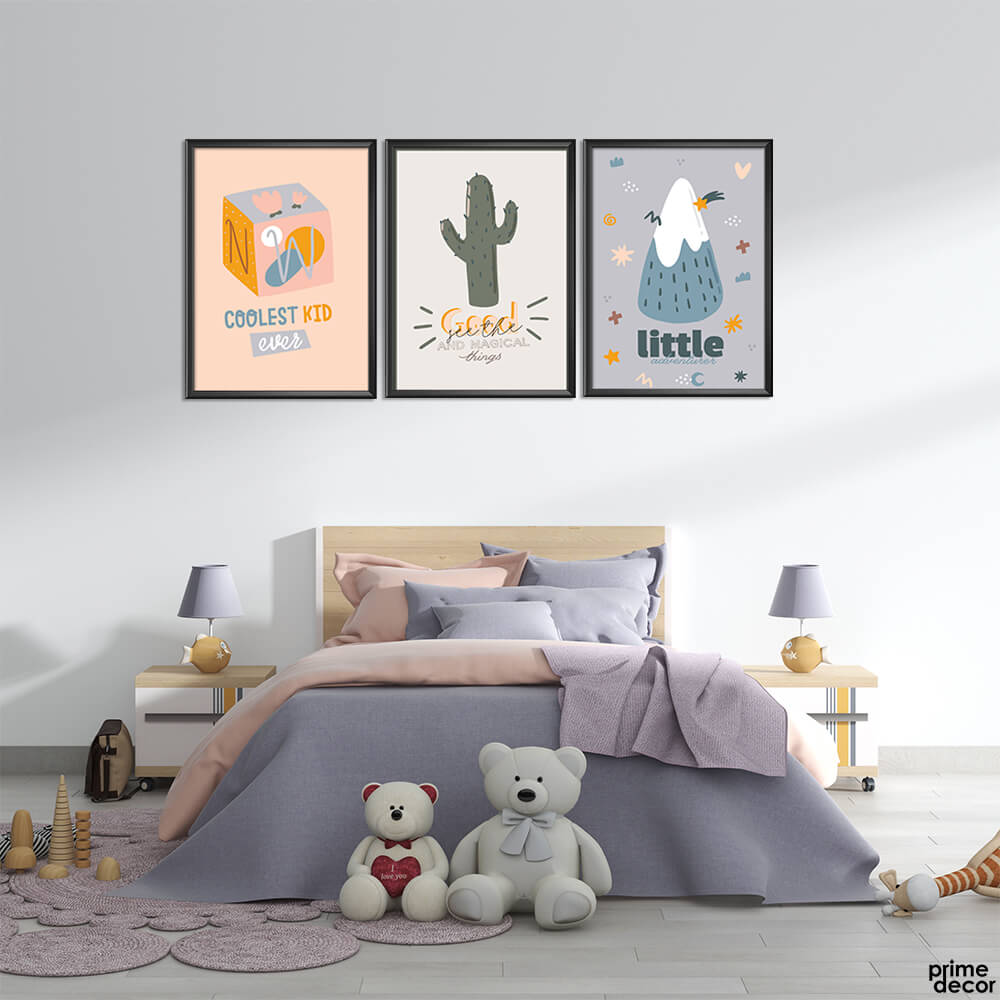 Coolest Kid Ever Baby Art (3 Panel) Kids Wall Art - Prime Décor