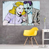 Couple Street Art (3 Panel) Graffiti Wall Art