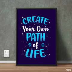 Create Your Own Path | Motivational Poster Wall Art - Prime Décor