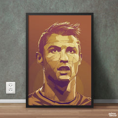 Cristiano Ronaldo Portrait Fifa Fan Art | Football Sports Poster Wall Art - Prime Décor