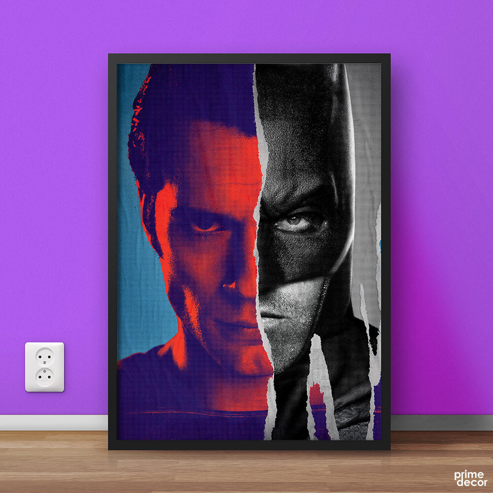 DC Batman VS Superman 2016 Ripped Style | Movie Poster Wall Art - Prime Décor