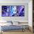 Dark Blue Abstract Ocean Painting (3 Panel) Abstract Wall Art