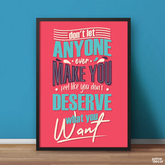 Don’t Let Anyone | Motivational Poster Wall Art - Prime Décor