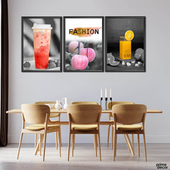 Fresh Morning Juices (3 Panel) Food Wall Art - Prime Décor